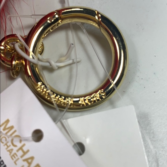 Michael Kors fur keychain red - Picture 2 of 2